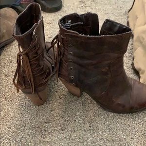 Adam tucker brown booties